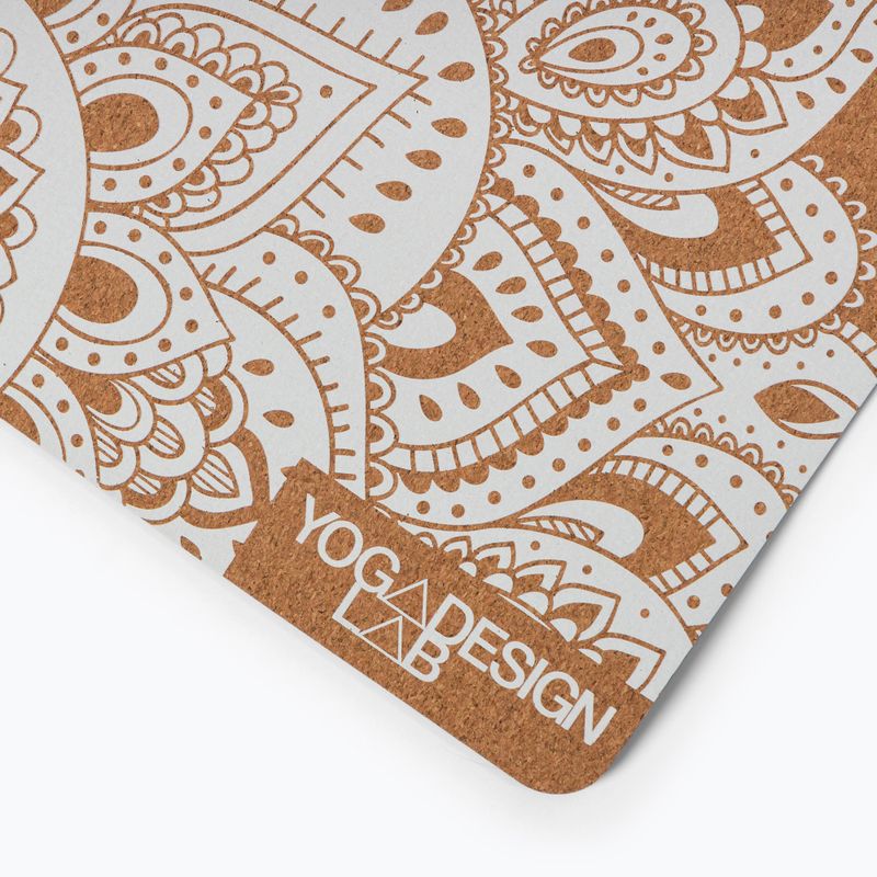 Yoga Design Lab Kork 5 5 mm braun Mandala Weiß Yogamatte 3