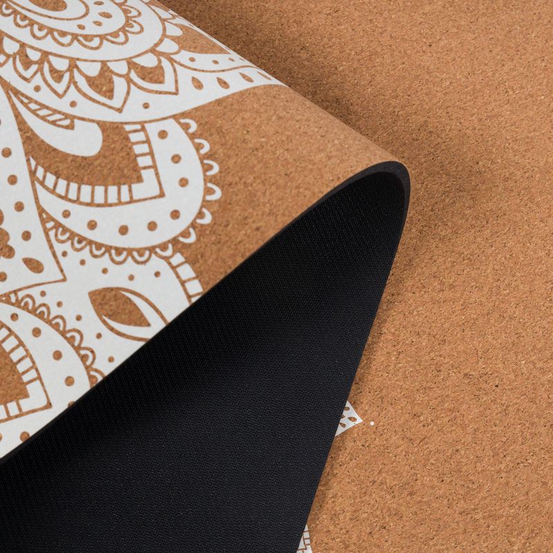 Yoga Design Lab Kork 5 5 mm braun Mandala Weiß Yogamatte 4