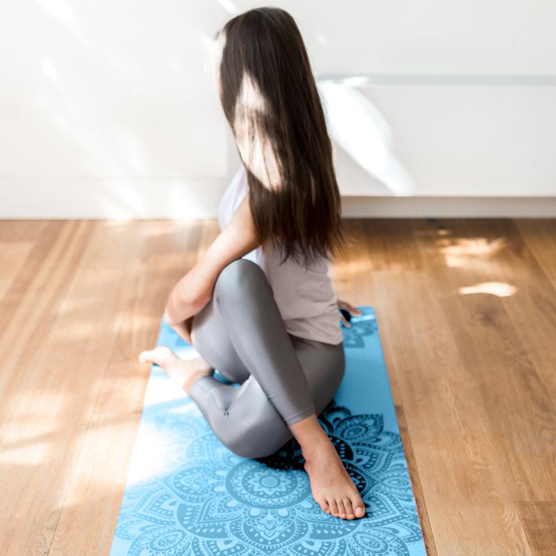 Yoga Design Lab Flow Pure 6 mm blau Mandala Aqua Yogamatte 5