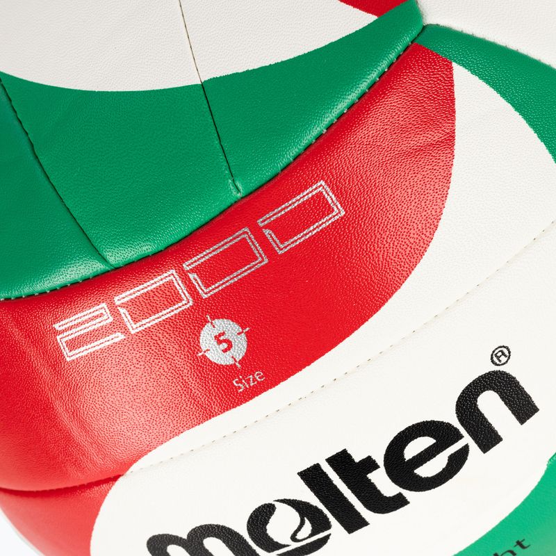 Molten Volleyball V5M2000-L-5 weiß/grün/rot Größe 5 3