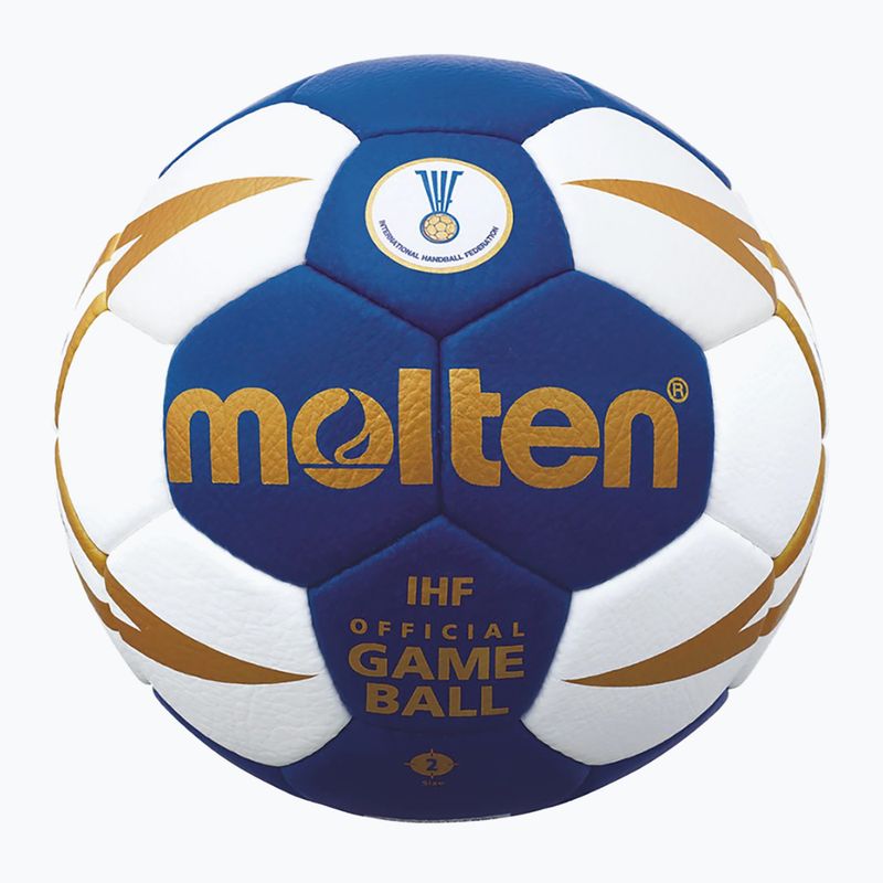 Molten handball H2X5001-BW IHF blau/weiß Größe 2