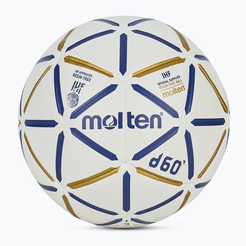 Handball Molten H3D4000-BW d60 IHF blue/white Größe 3