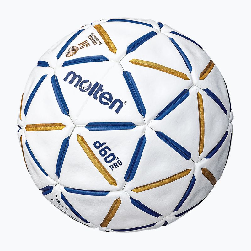 Molten handball H3D4000-BW d60 PRO IHF blau/weiß Größe 3 2