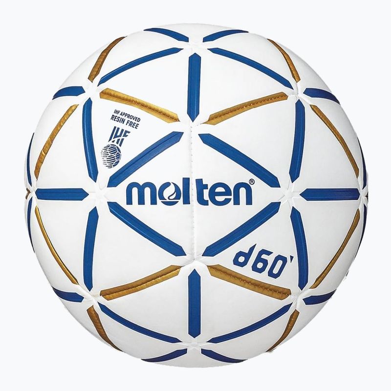 Handball Molten H1D4000-BW d60 IHF white Größe 1