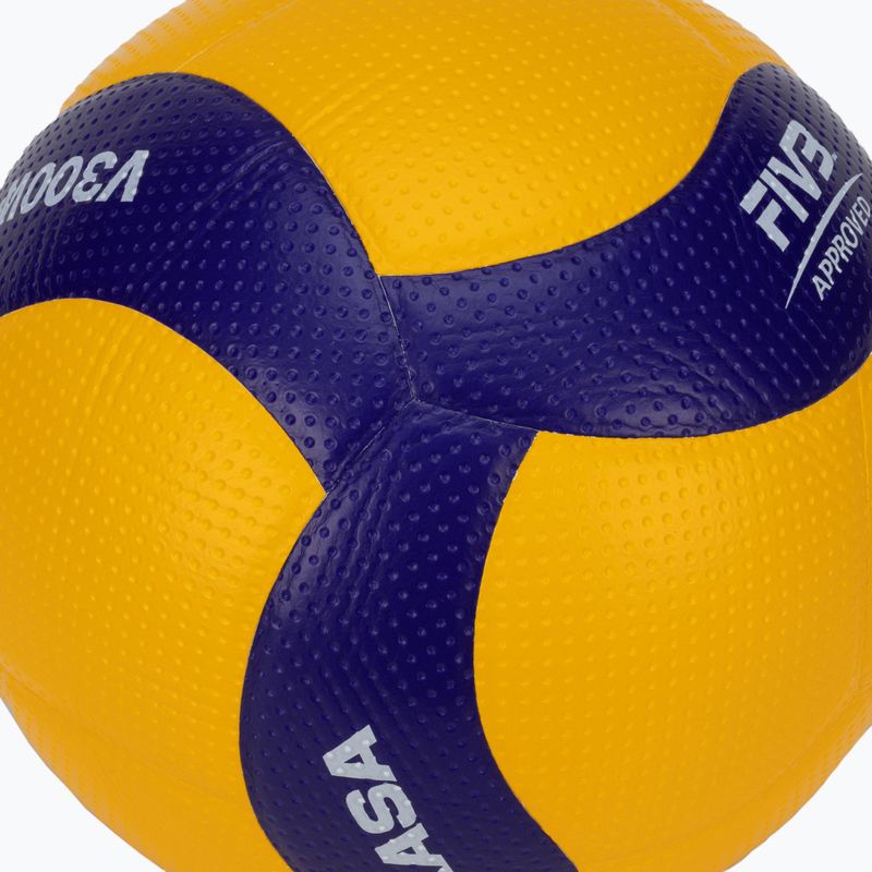 Mikasa Volleyball gelb und blau V300W 4