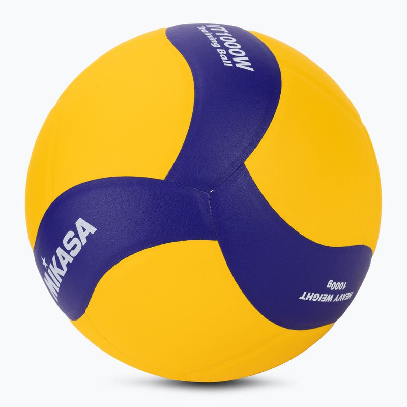 Mikasa VT1000W gelb/blau Volleyball Größe 5 2