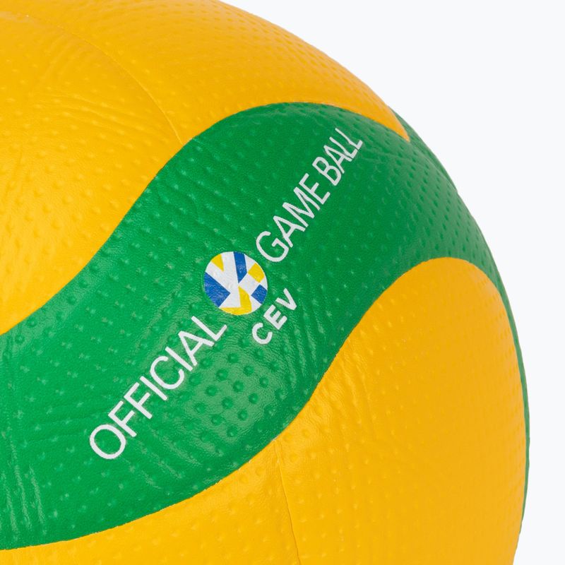 Mikasa CEV Volleyball gelb-grün V200W 4