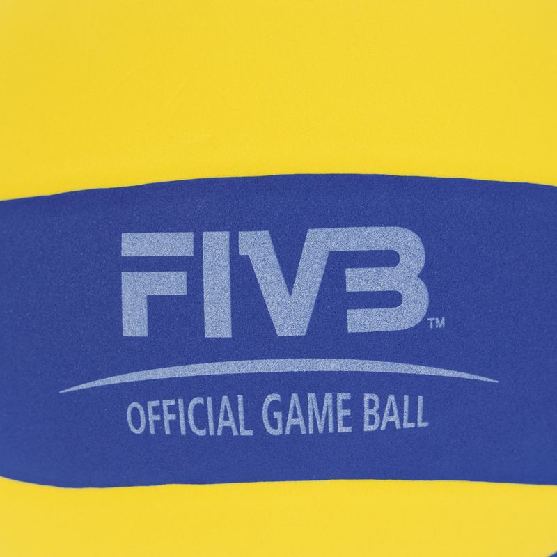 Volleyball zum Spielen im Schnee Mikasa SV335-V8 yellow/blue Größe 5 4