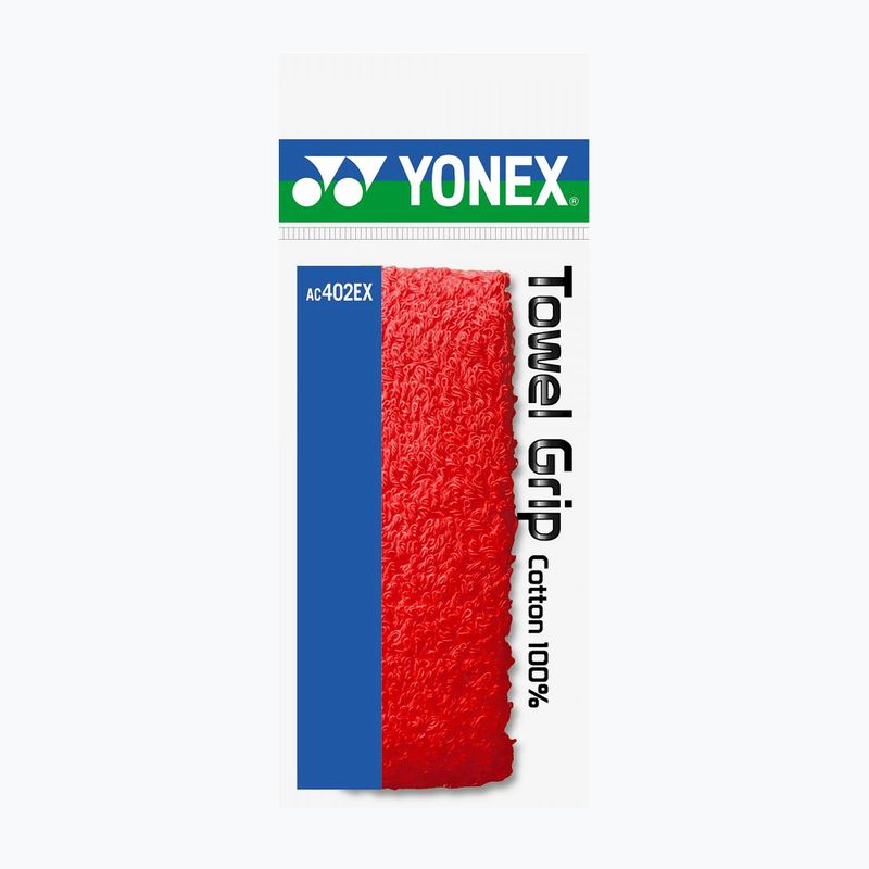 Badmintonschlägerhülle YONEX AC 402 Frottee Griffband rot