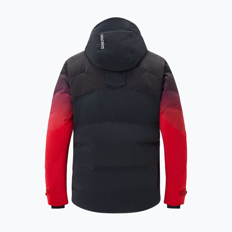 Skijacke Herren Descente Hybrid Down black/ electric red 2