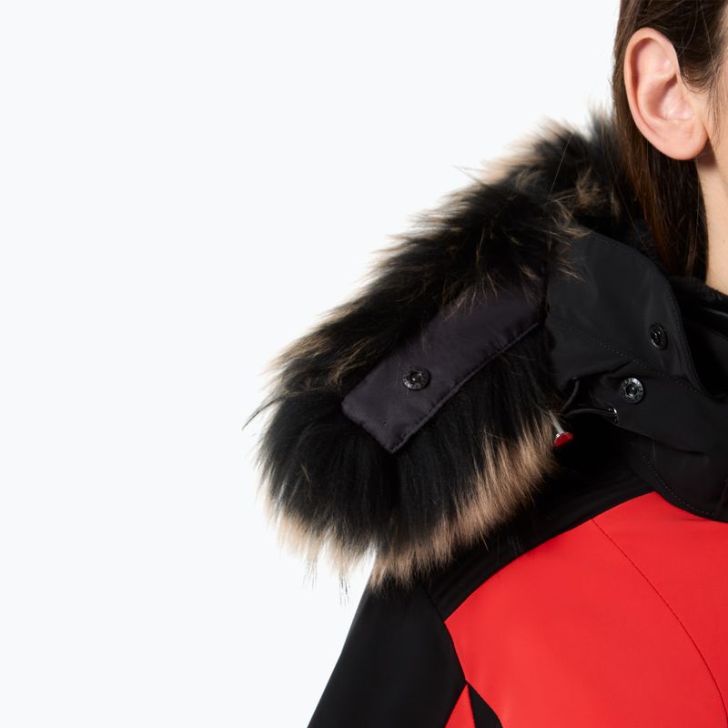 Skijacke Damen Descente Shoulder Shirring electric red 3