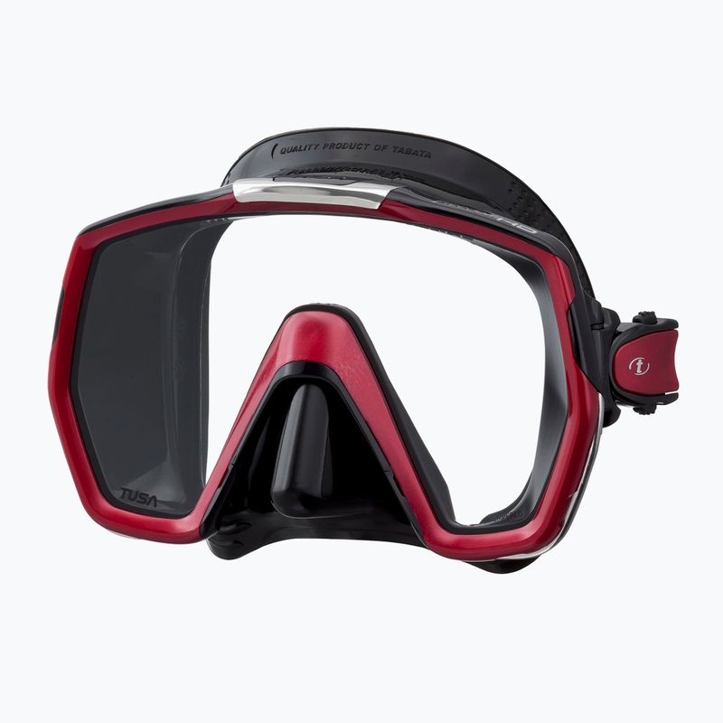 TUSA Freedom Hd Tauchmaske Schwarz-Rot M-1001 5