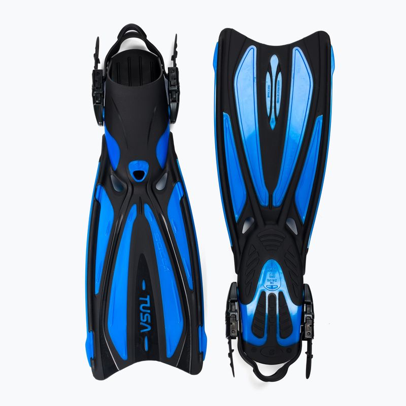 TUSA Gestreifte Solla Fin Tauchflossen schwarz-blau SF-22 2