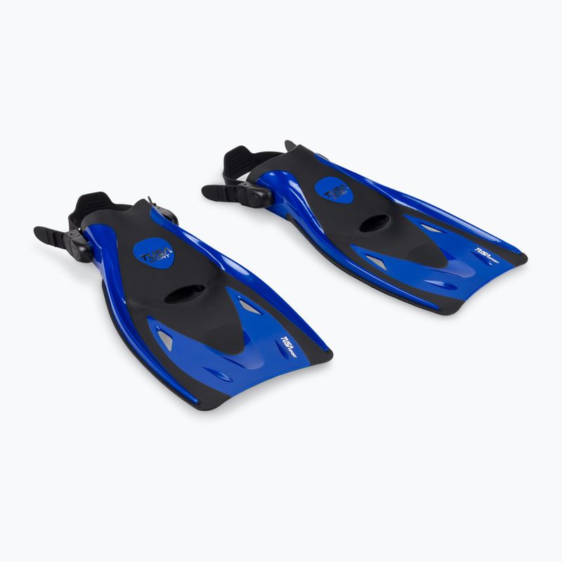 TUSA Sportstrap Schnorchel Flosse Blau UF-21