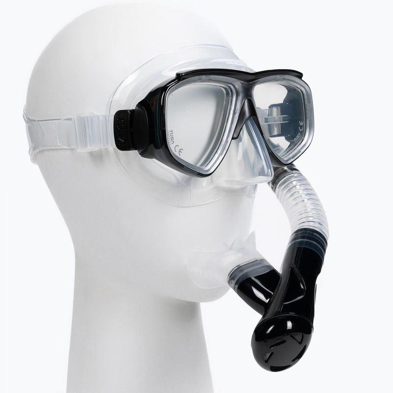 TUSA Tauchset Maske + Schnorchel Schwarz UC-7519P