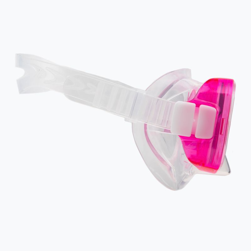 TUSA Tauchset Maske + Schnorchel + Schwimmflossen rosa UP-0201 7