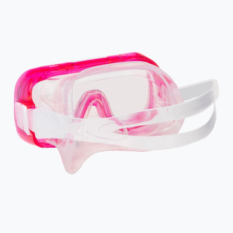 TUSA Tauchset Maske + Schnorchel + Schwimmflossen rosa UP-0201 8