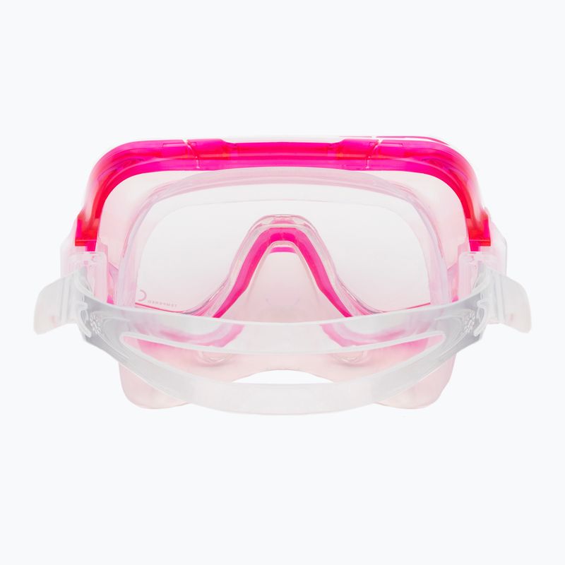 TUSA Tauchset Maske + Schnorchel + Schwimmflossen rosa UP-0201 9
