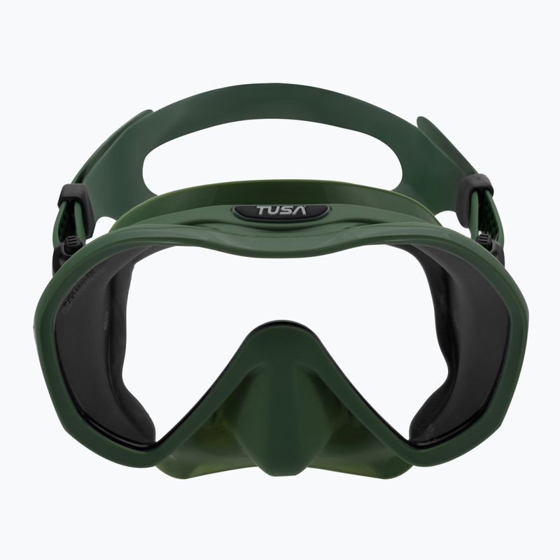 Tusa Zeense Pro Tauchmaske grün-blau M1010S 2