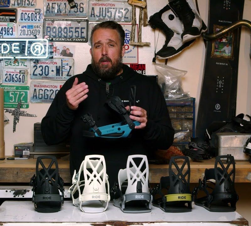 Snowboard-Bindungen für Herren RIDE A-4 weiß 6