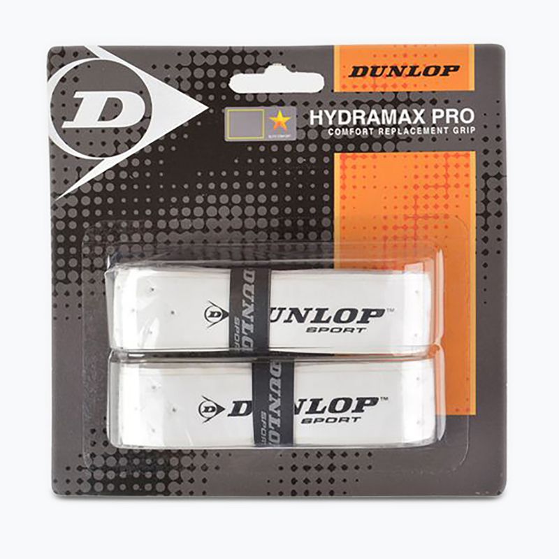 Dunlop Hydramax Pro Squash Schlägerhüllen 2 Stück weiß 613251