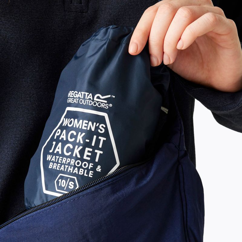 Damen-Regenjacke REGATTA Pack-It III midnight 6