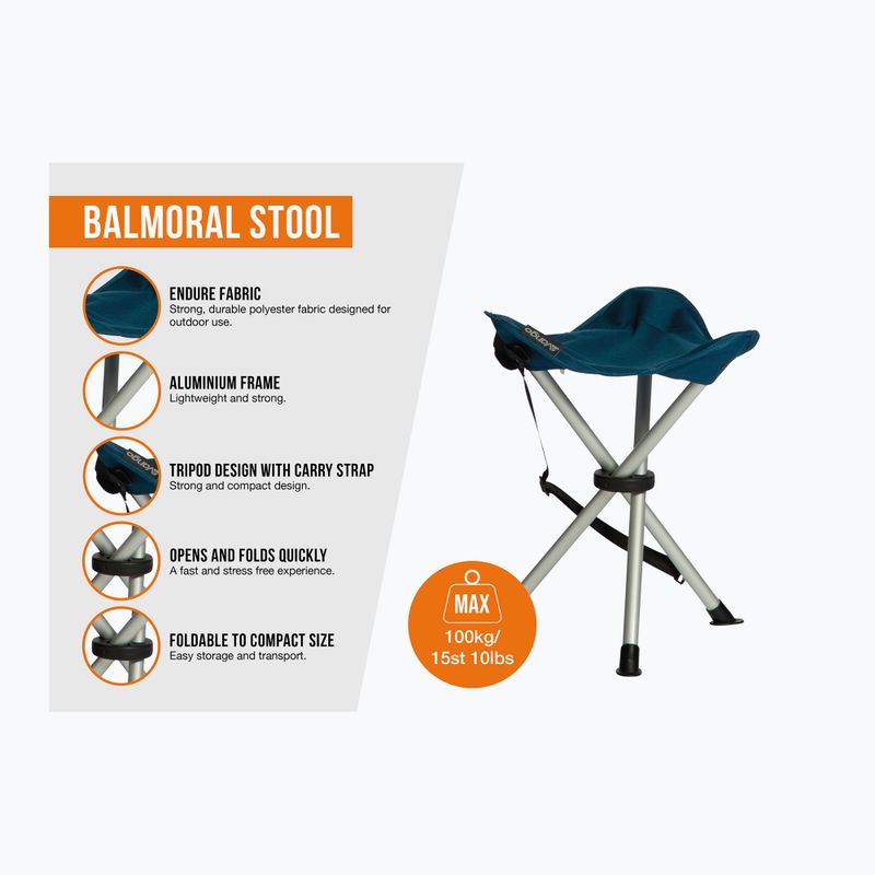 Vango Balmoral Aluminium Touristenstuhl blau 2