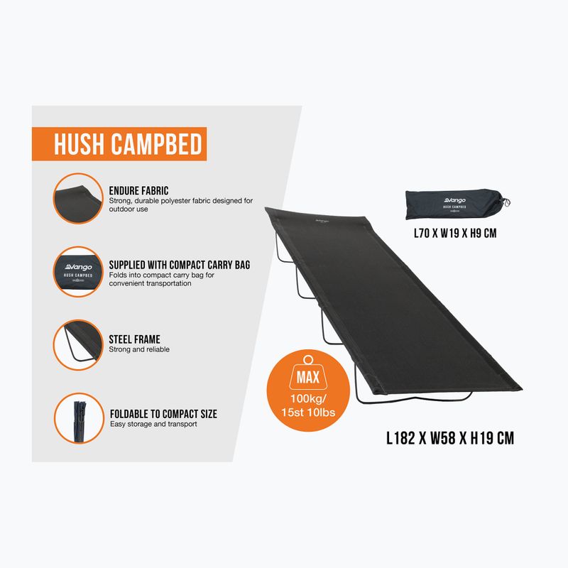 Vango Hush Campbed granitgrau 2