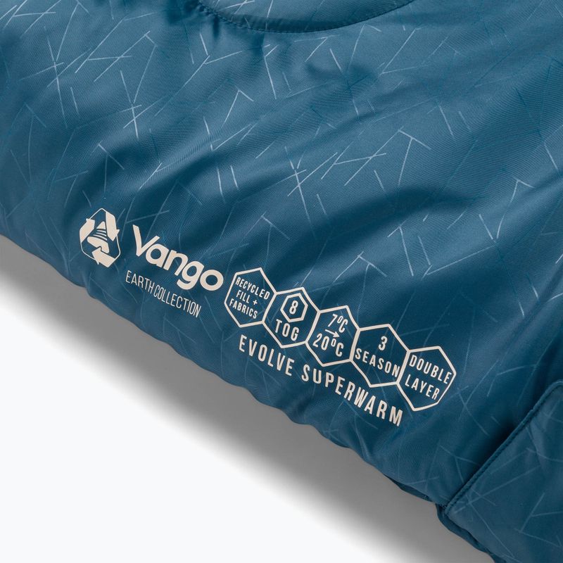 Vango Evolve Superwarm Einzelschlafsack blau SBREVOLVEM23TJ8 5