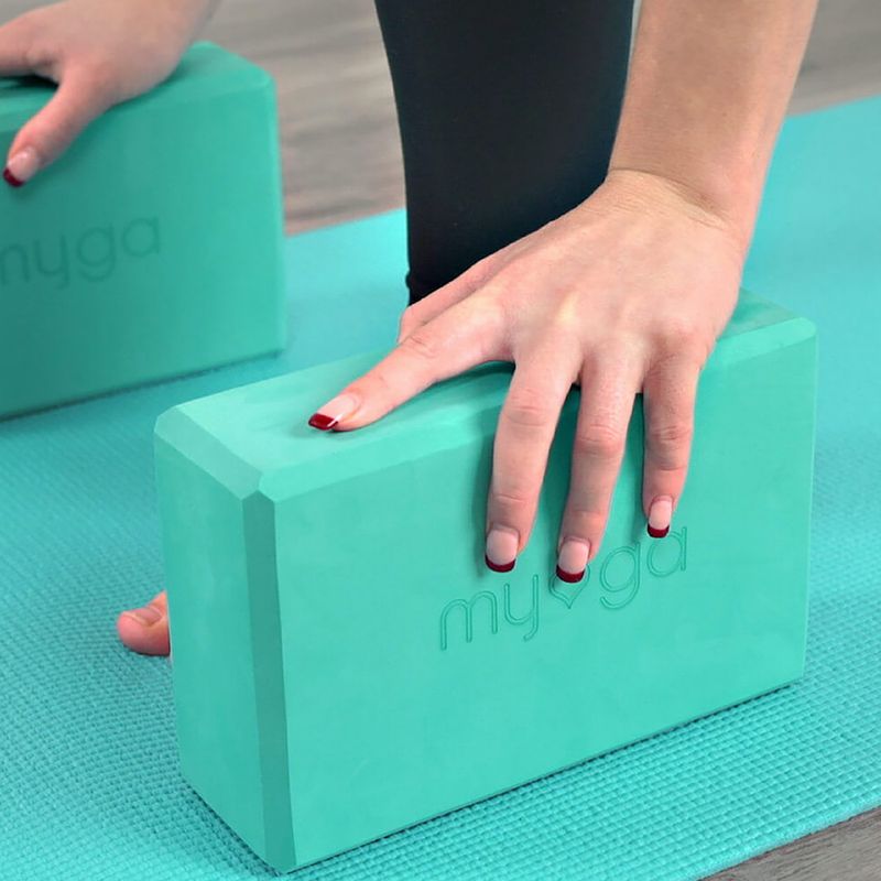 Yoga-Block Myga Foam Block turquoise 4