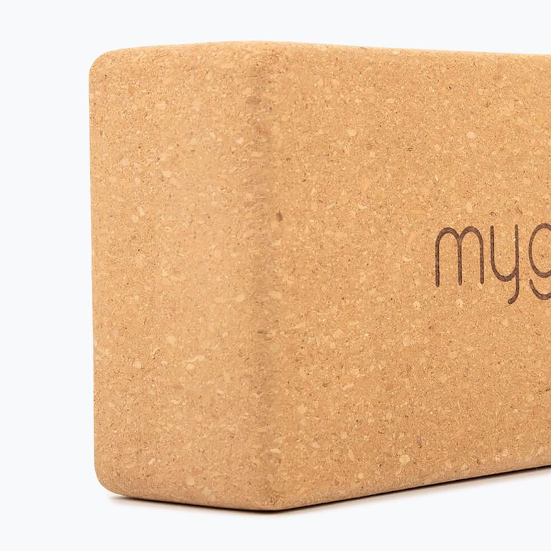 Yoga-Block Myga Cork Block 2 pcs. brown 4