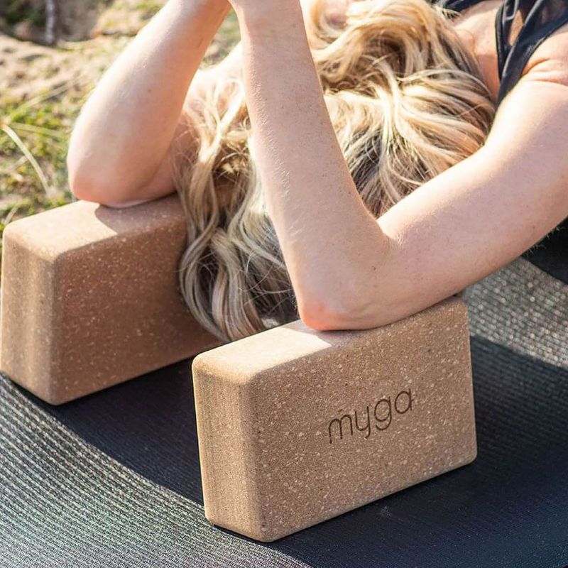 Yoga-Block Myga Cork Block brown 11