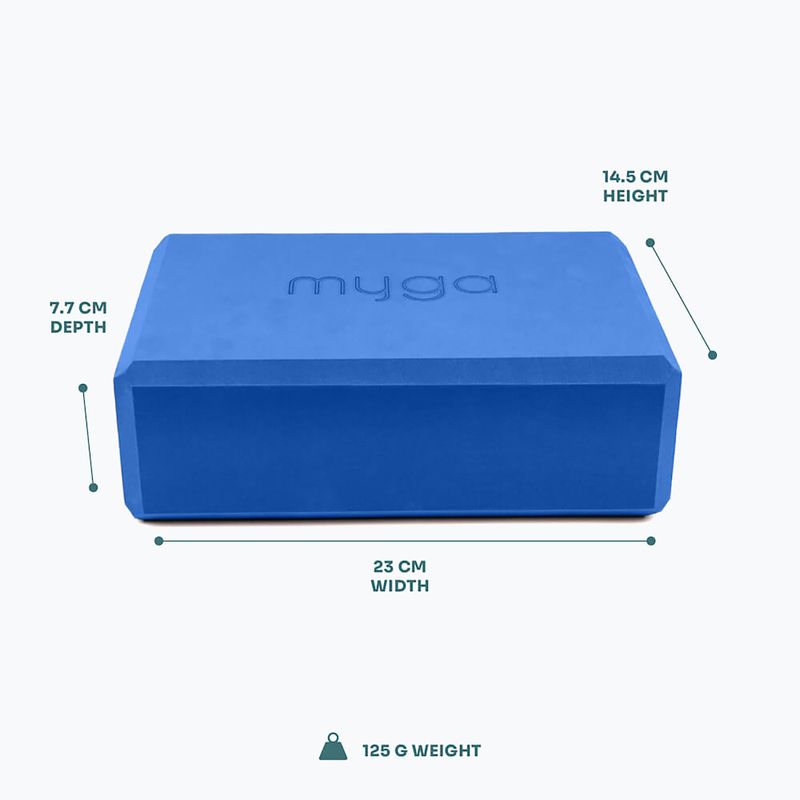 Yoga-Block Myga Foam Block do jogi navy 3