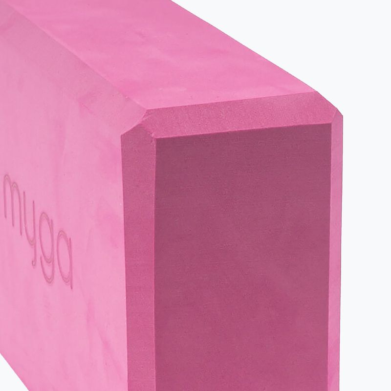 Yoga-Block Myga Foam Block pink 3