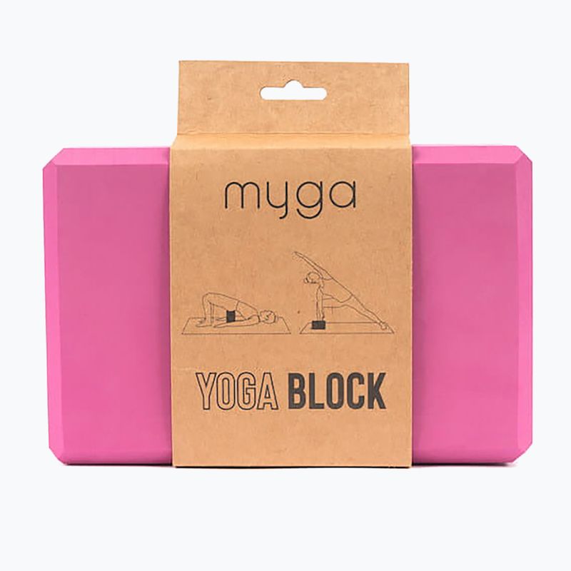 Yoga-Block Myga Foam Block pink 4