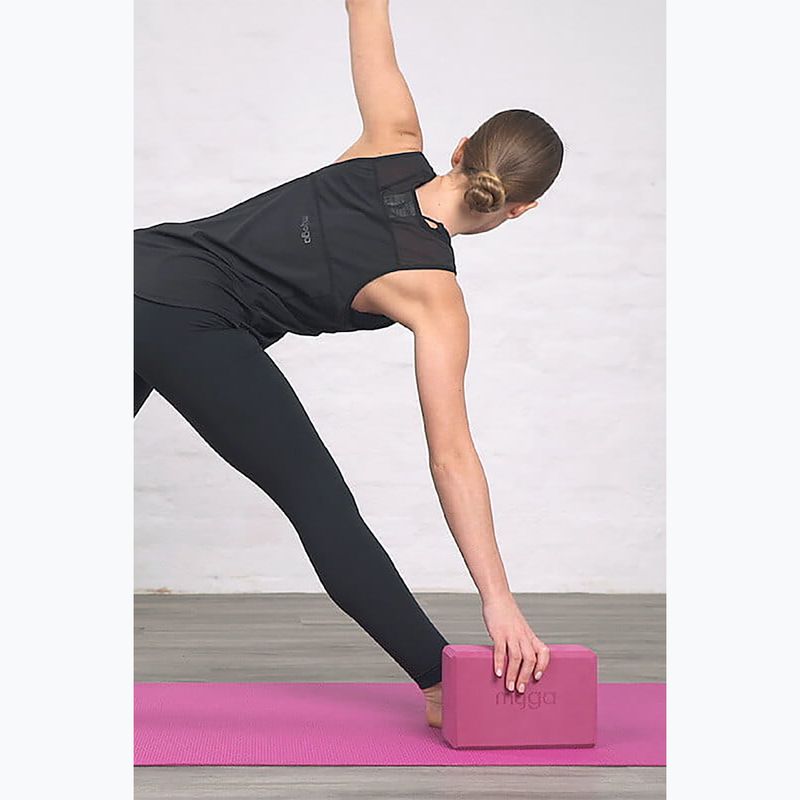 Yoga-Block Myga Foam Block pink 7