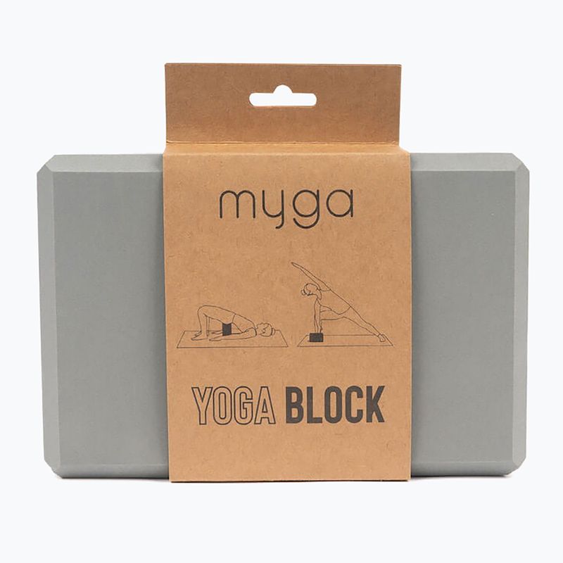 Yoga-Block Myga Foam Block do jogi grey 2