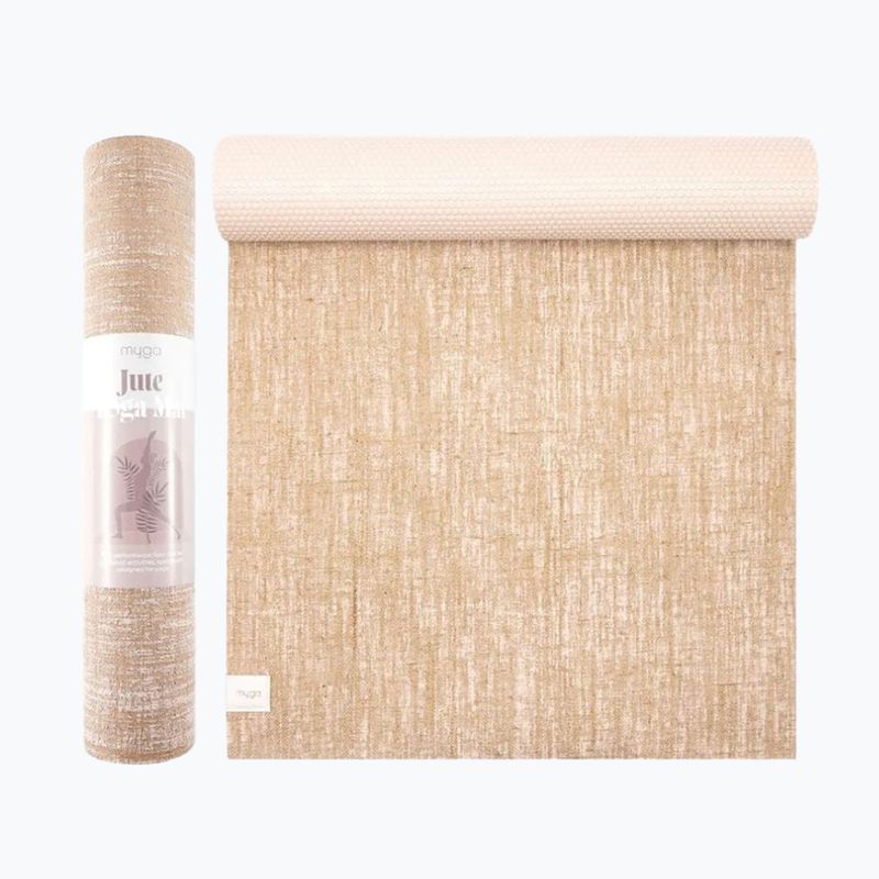 Yogamatte Myga Jute 5 mm beige 3
