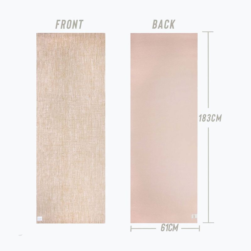 Yogamatte Myga Jute 5 mm beige 4