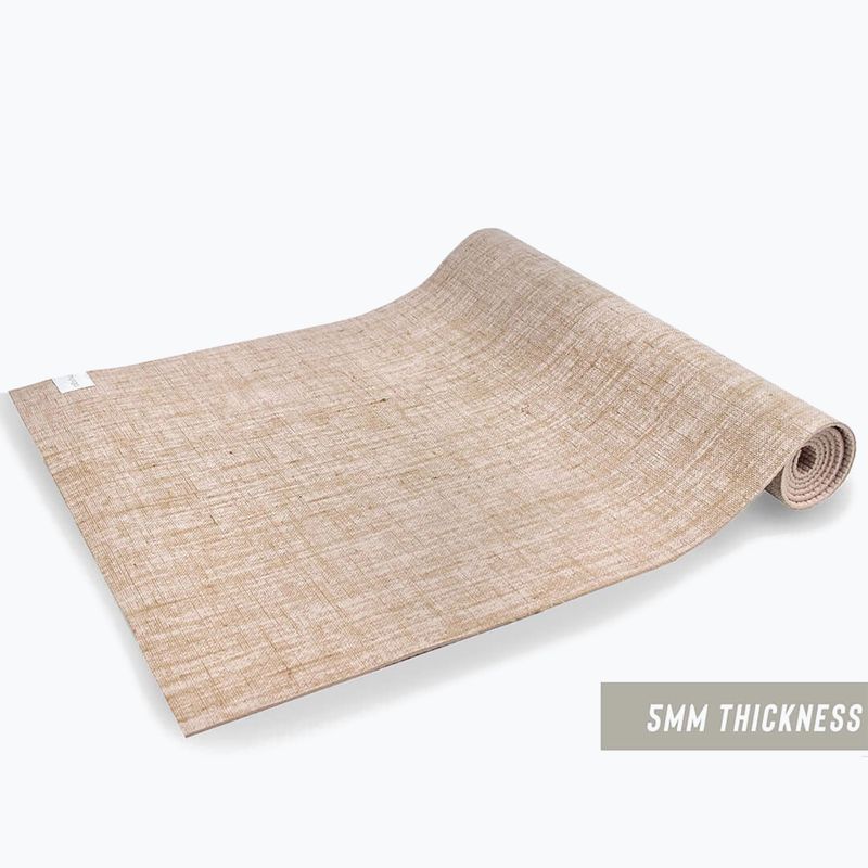 Yogamatte Myga Jute 5 mm beige 5