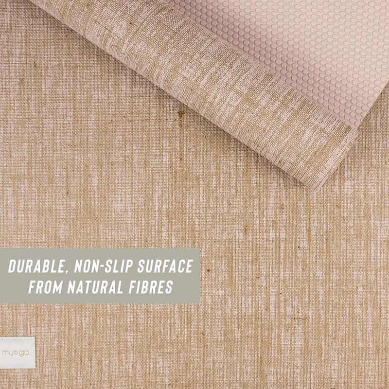 Yogamatte Myga Jute 5 mm beige 6