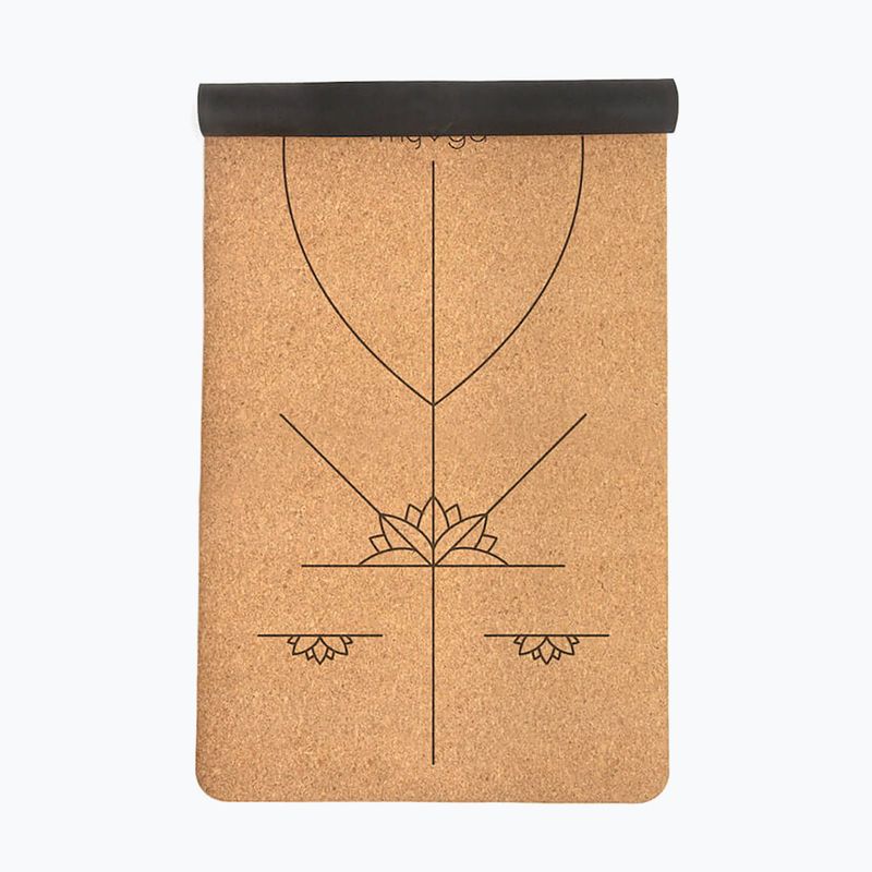 Yogamatte Myga Alignment XL 6 mm brown 7