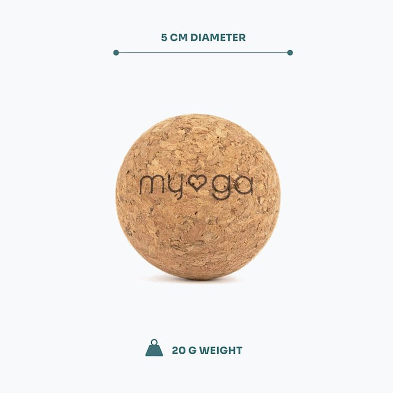 Massageball Myga 5 cm brown 7