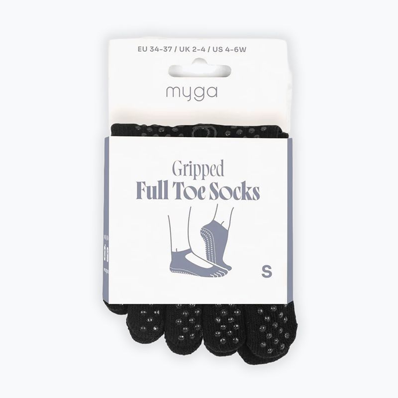 Socken Myga Toe black 4