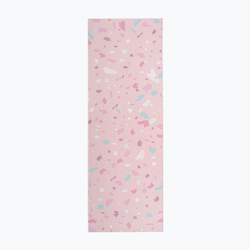 Yoga-Set Myga Terrazzo Yoga Set mat + block + strap purple 12