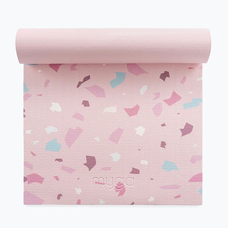 Yoga-Set Myga Terrazzo Yoga Set mat + block + strap purple 13