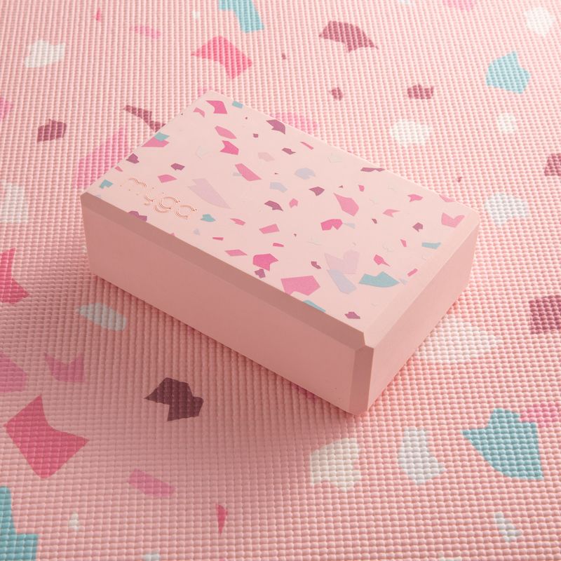 Yoga-Block Myga Terazzo do jogi pink 2