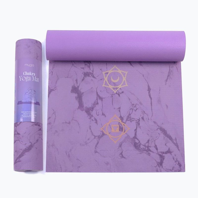 Yogamatte Myga Chakra 6 mm purple 10