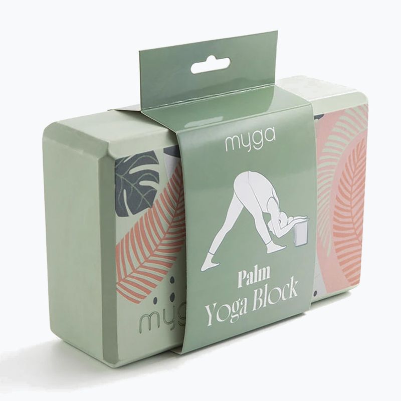 Yoga-Block Myga Foam Block green 2