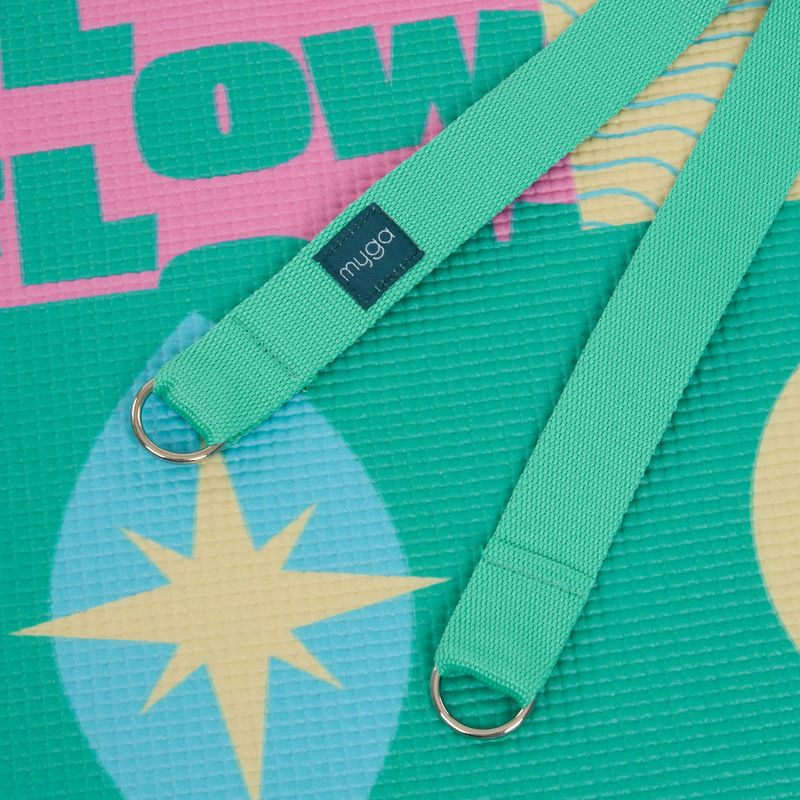 Yoga-Set Myga Spirit Yoga Set mat + block + turquoise strap 8